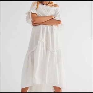 Free People Harriet Midi Dress White